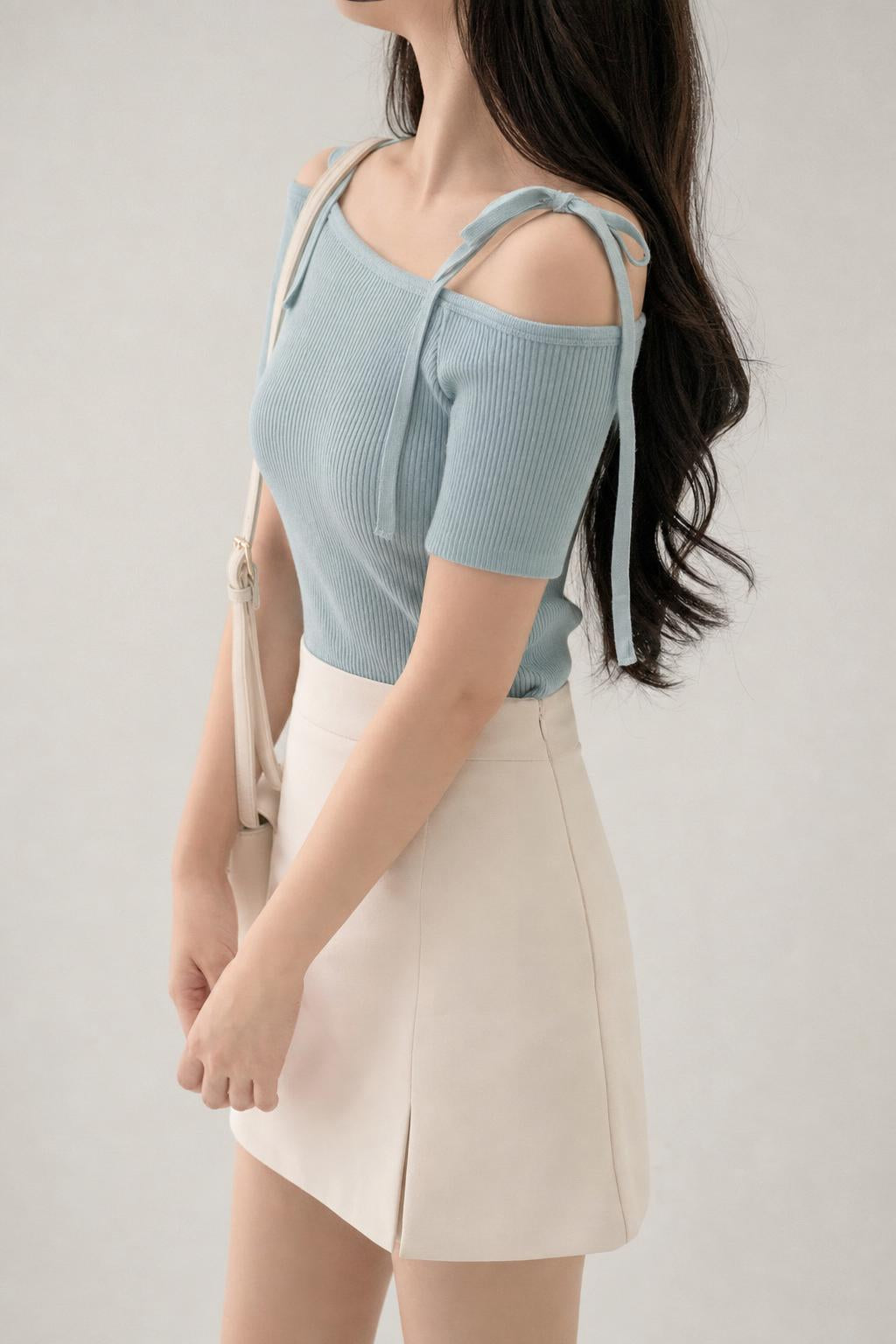 WEVIA knit top - ライトブルー