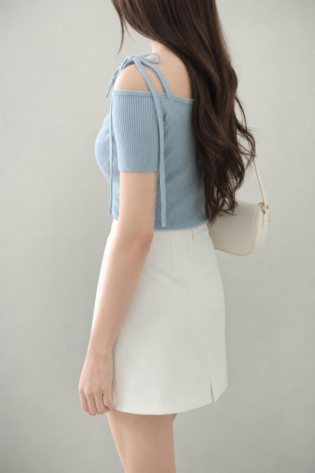 WEVIA knit top - ライトブルー