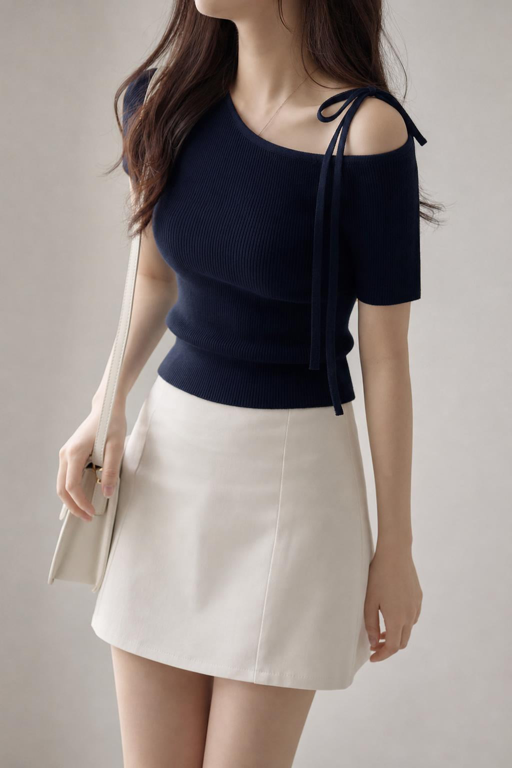 WEVIA knit top - ダークブルー