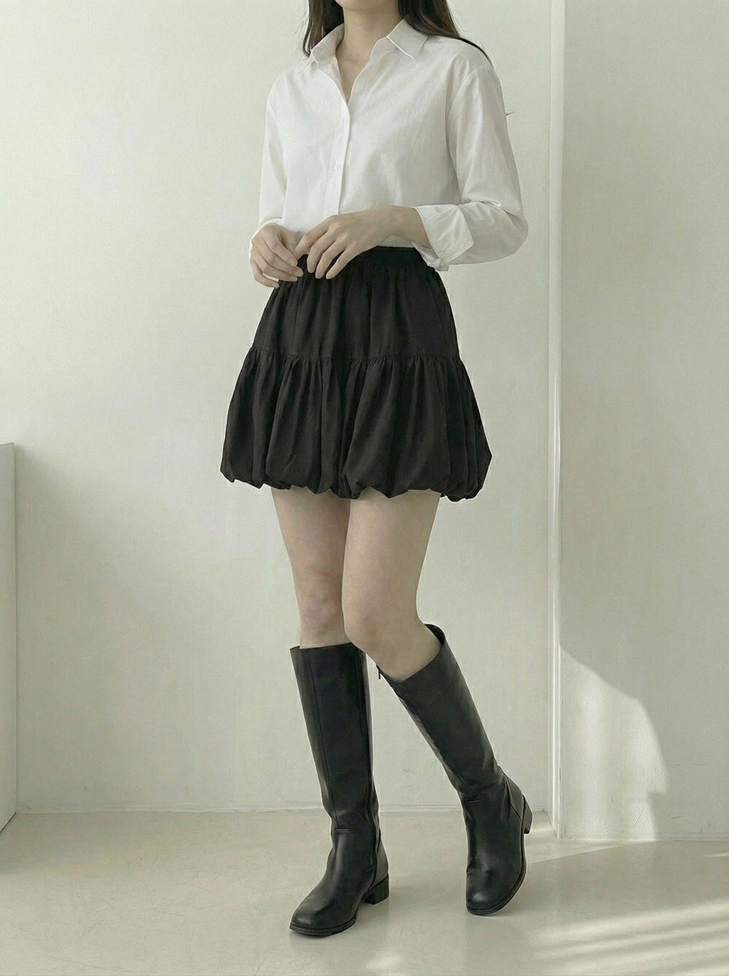 プリーツバルーンスカート