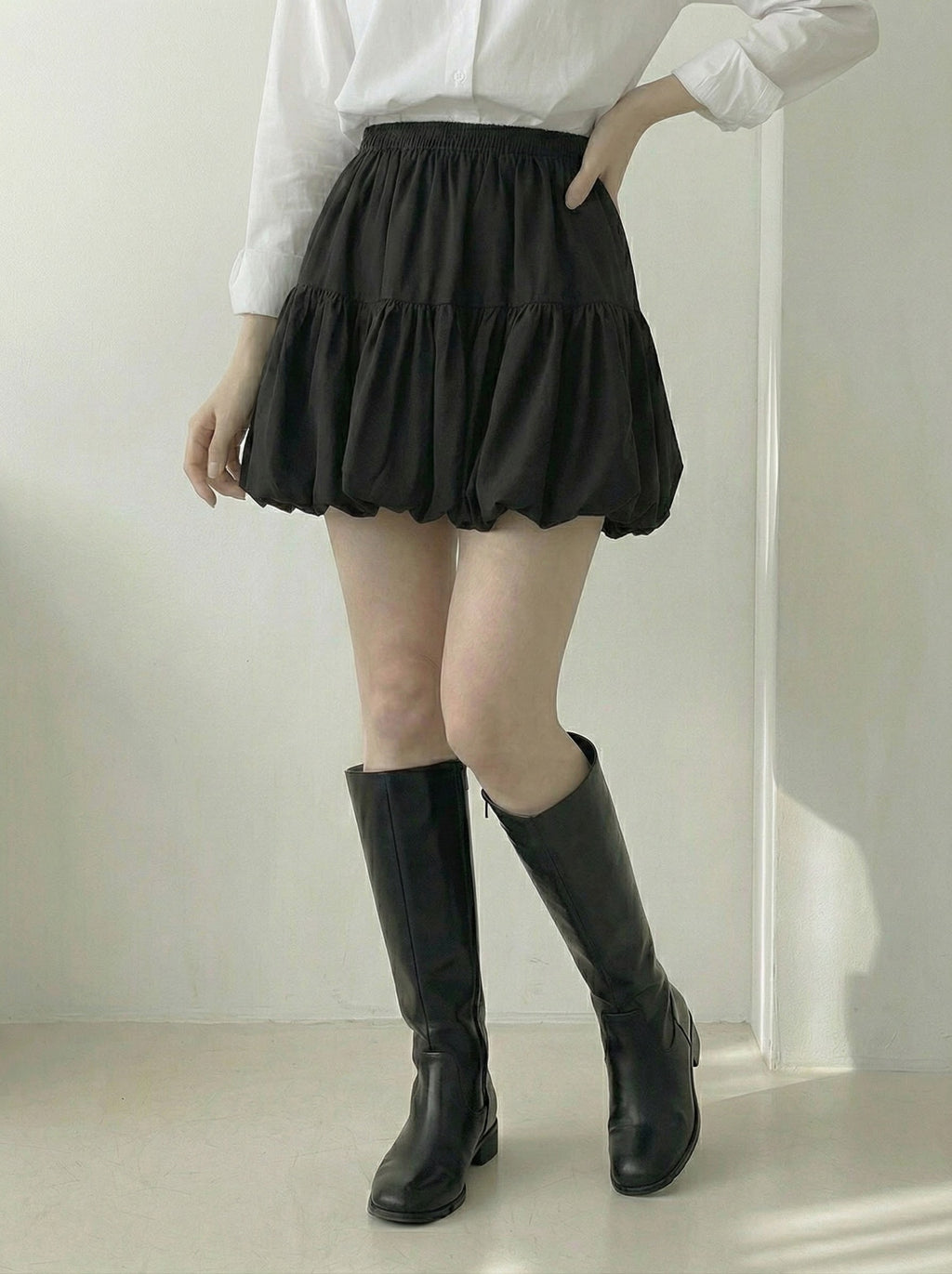 プリーツバルーンスカート