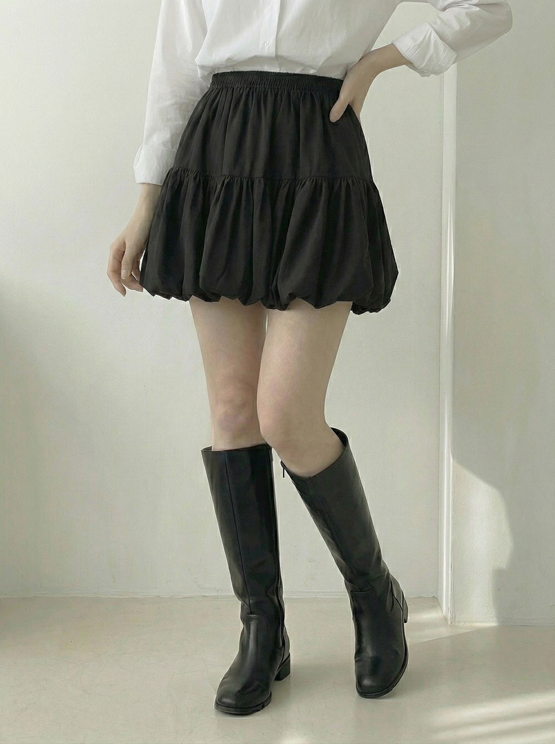 プリーツバルーンスカート