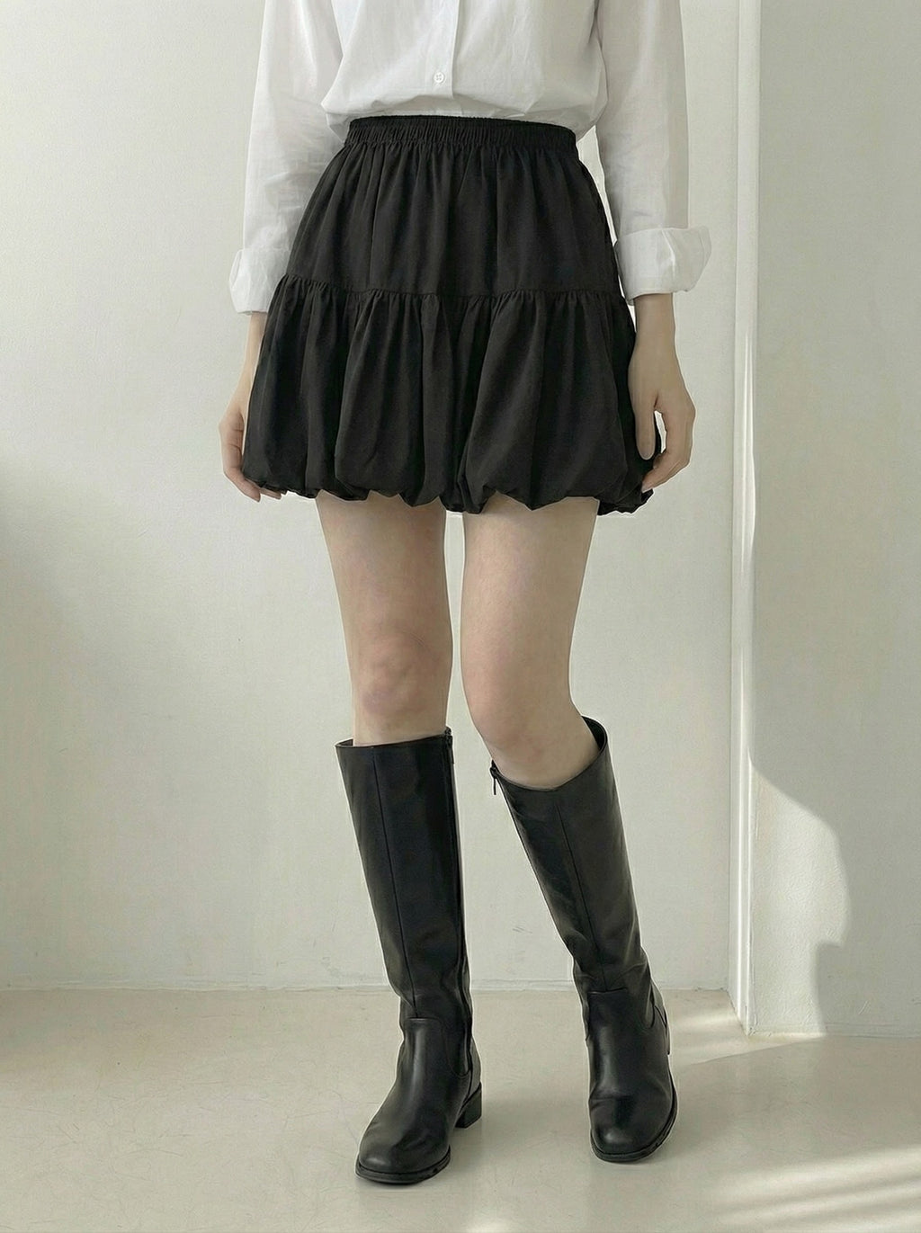 プリーツバルーンスカート