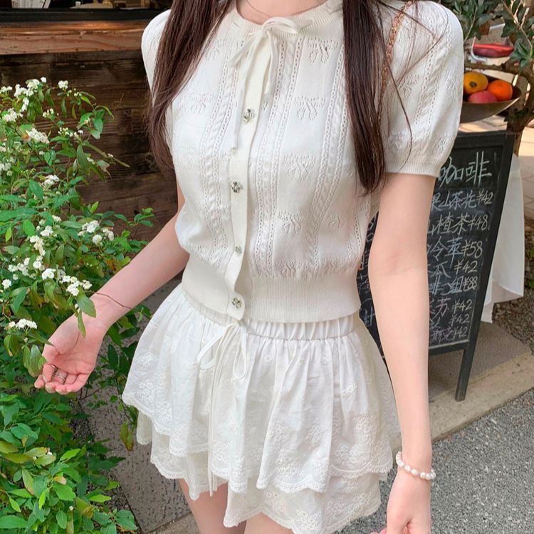 フレンチガーリーサマーニット