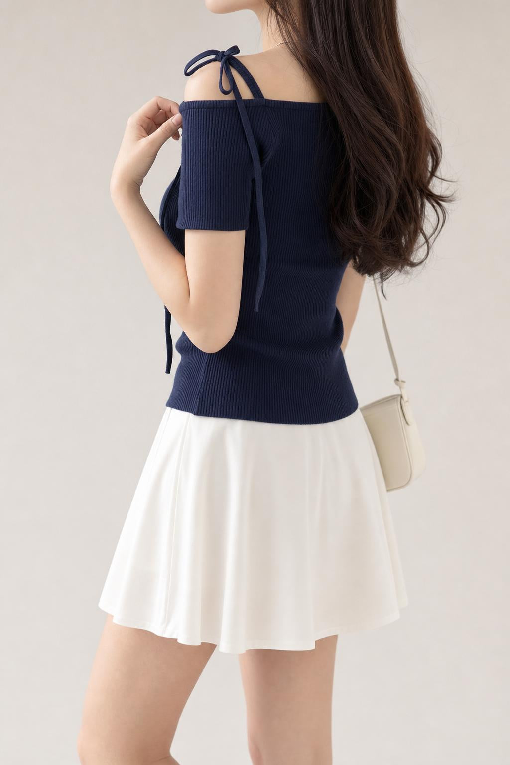 WEVIA knit top - ダークブルー