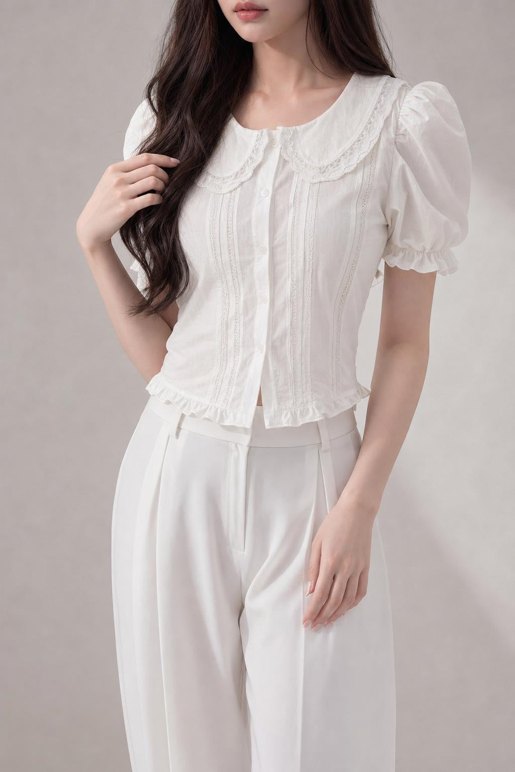 WEVIA french bubble shirt B